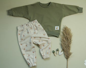 Babyset Größe 80 Hose und Oversizesweater