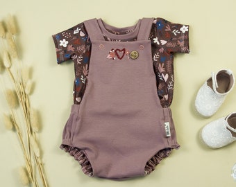 Baby set consisting of a shirt and romper