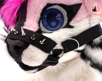 Black Spiked Fursuit Muzzle