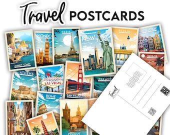 Travel Postcards | World Postcards | Postcard Print | Gift Idea | Retro Postcards | Vintage Travel Postcard