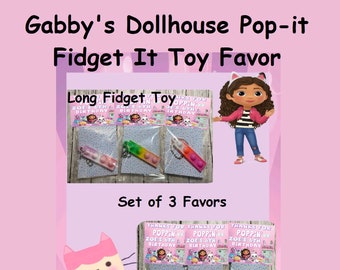 Personalized Gabby's Dollhouse Colorful Bracelet Favors Favors