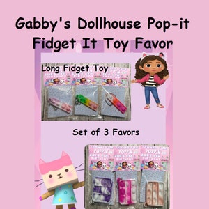 Gabby&#39;s Dollhouse 3~Poppin&#39; Favor ~ Gabby&#39;s Dollhouse party favor ~ Gabby&#39;s Dollhouse ~ Party Favors ~ Birthday Favors