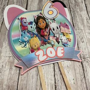 Gabby&#39;s Dollhouse Party Cake Topper ~ Gabby&#39;s Dollhouse ~ Gabby&#39;s Birthday Party Decor