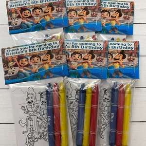 Personalized Luca Color favors ~ Favors ~ Crayon favors ~ Boy Or Girl ~ Birthday Favors