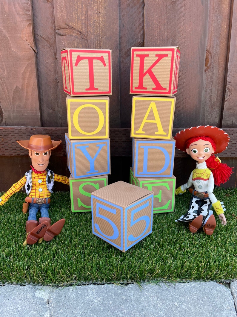 6 X 6 X 6 Toy Story Alphabet Block Custom Etsy