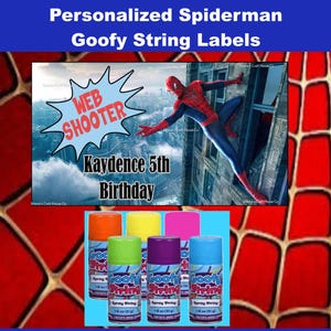 Personalized Spiderman WEB SHOOTERS favors ~ Favors ~ WEB favors ~ Boy Or Girl ~ Birthday Favors