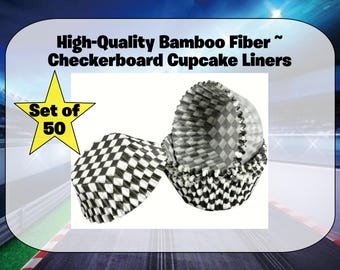 Race Birthday Cupcake Wrapper ~ Race Car Birthday Décor ~ Hot Wheel ~ Birthday Wrapper ~ Checkered Cupcake liner