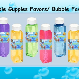 Personalized Bubble Guppies Bubble favors ~ Favors ~ Bubble favors ~ Boy Or Girl ~ Birthday Favors