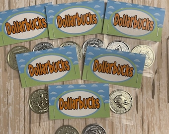DOLLARBUCKS favors ~ Inspired Bluey Favors ~ Dollarbucks favors ~ Boy Or Girl ~ Birthday Favors