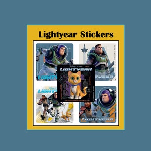 LIGHTYEAR favors ~ Buzz Lightyear Favors ~ Stickers favors ~ Favors ~ Boy Or Girl ~ Birthday Favors~ 5 assorted designs