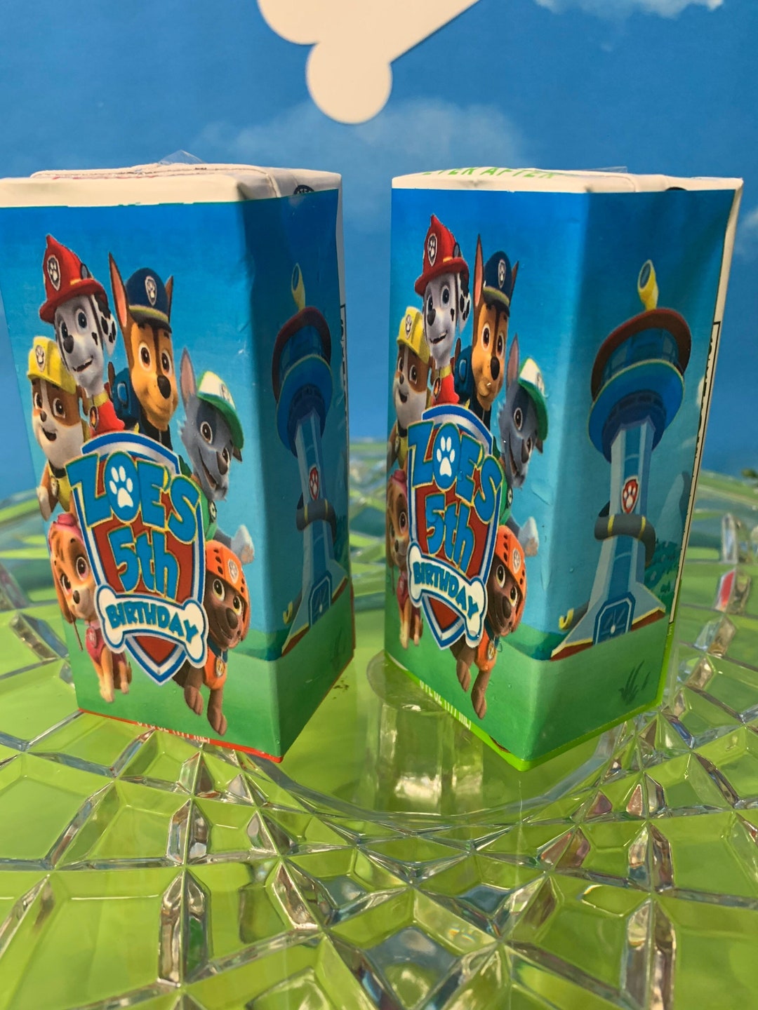 Personalized Paw Patrol Juice Box Labels Peel and Stick - Etsy