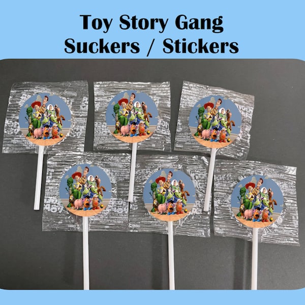 Toy Story Sucker Party Favors  ~ or LABEL ONLY ~ Favor Suckers ~ Party Favors ~ Boy Or Girl ~ Birthday Favors