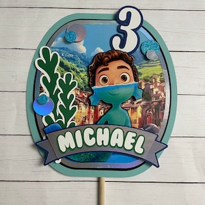 Personalized Luca Cake Topper ~ Cake Topper ~ Luka favors ~ Boy Or Girl ~ Birthday Favors