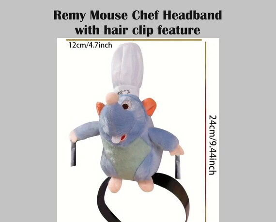 Remy Mouse Chef Headband With Hair Clip Feature  display picture 3