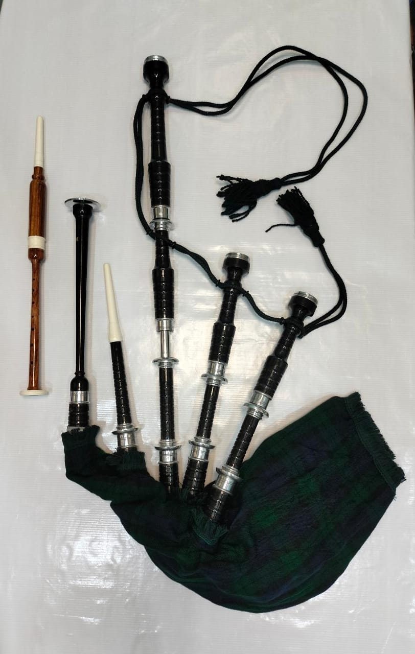 Bagpipes Beginner Full Set With Book Learn to Play Bagpipe Black Watch Etsy