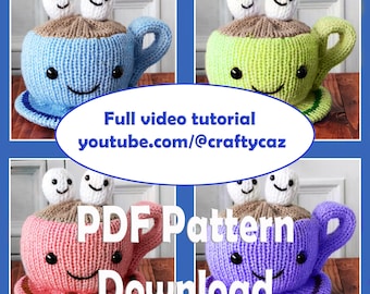 Snuggle Mug Pattern for Circular Knitting Machines PDF PATTERN Addi and Sentro
