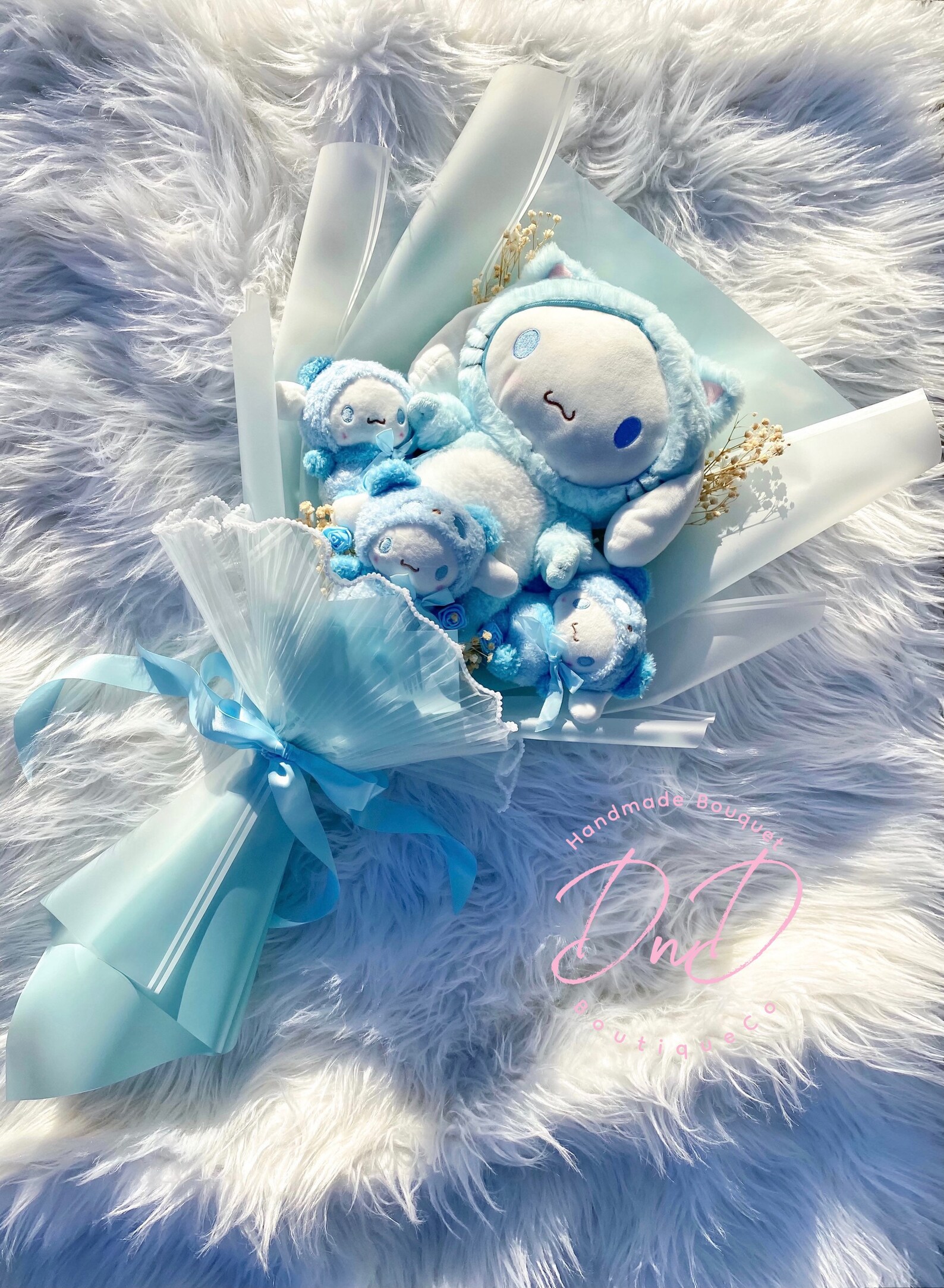 Cinnamoroll Plush Flower Bouquet Hello Kitty and Friends Etsy