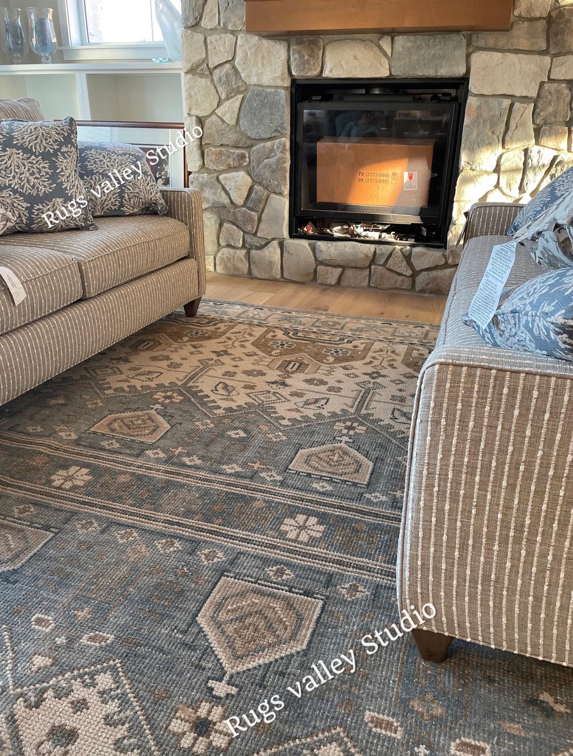 PB Nicolette Hand Knotted Rug, Wool Area Rug for Living Room
