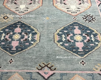 Exquisite Modern Oushak Rug, Hand Knotted Wool Area Rug for Bedroom, Living room, dining area, Handmade Rug, Turkish Wool Rug in 9x12, 10x14
