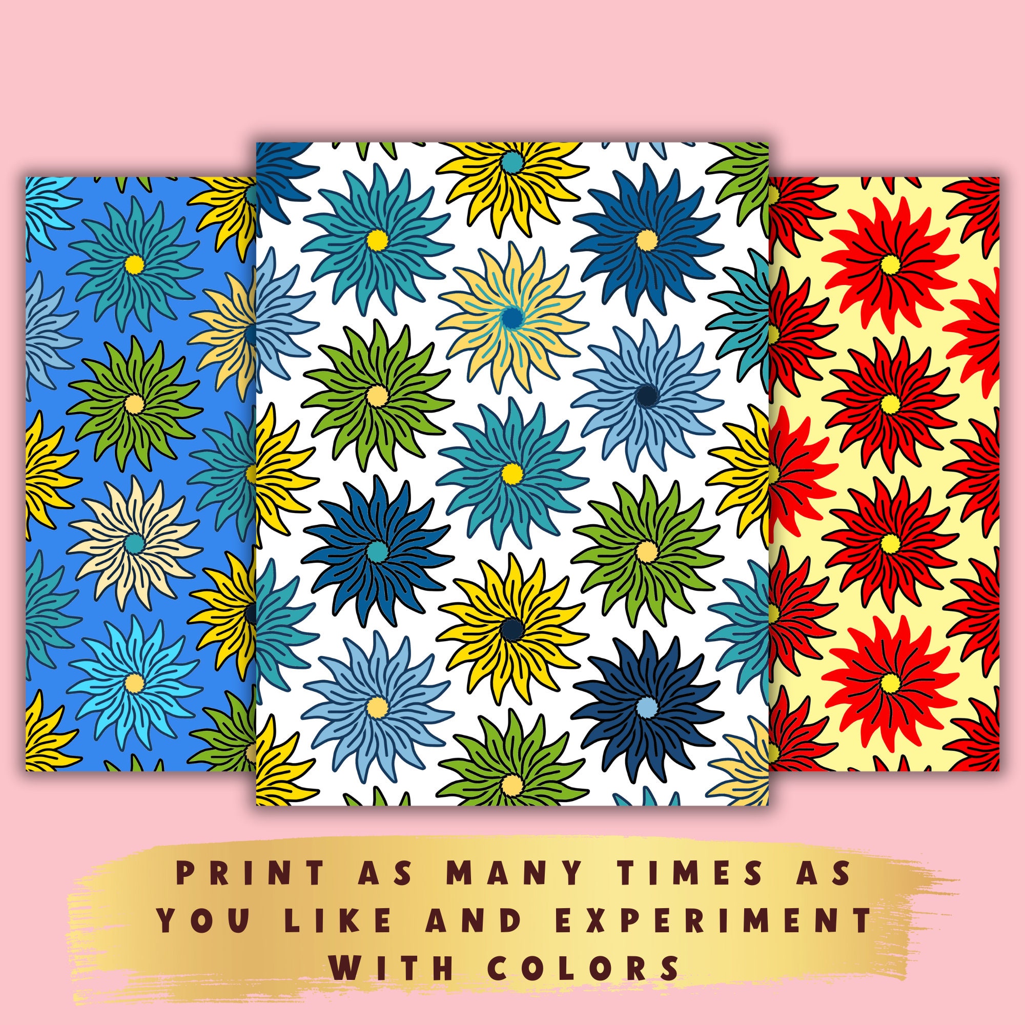 Big Patterns Coloring Pages, 25 Relaxing Patterns Coloring Sheets ...