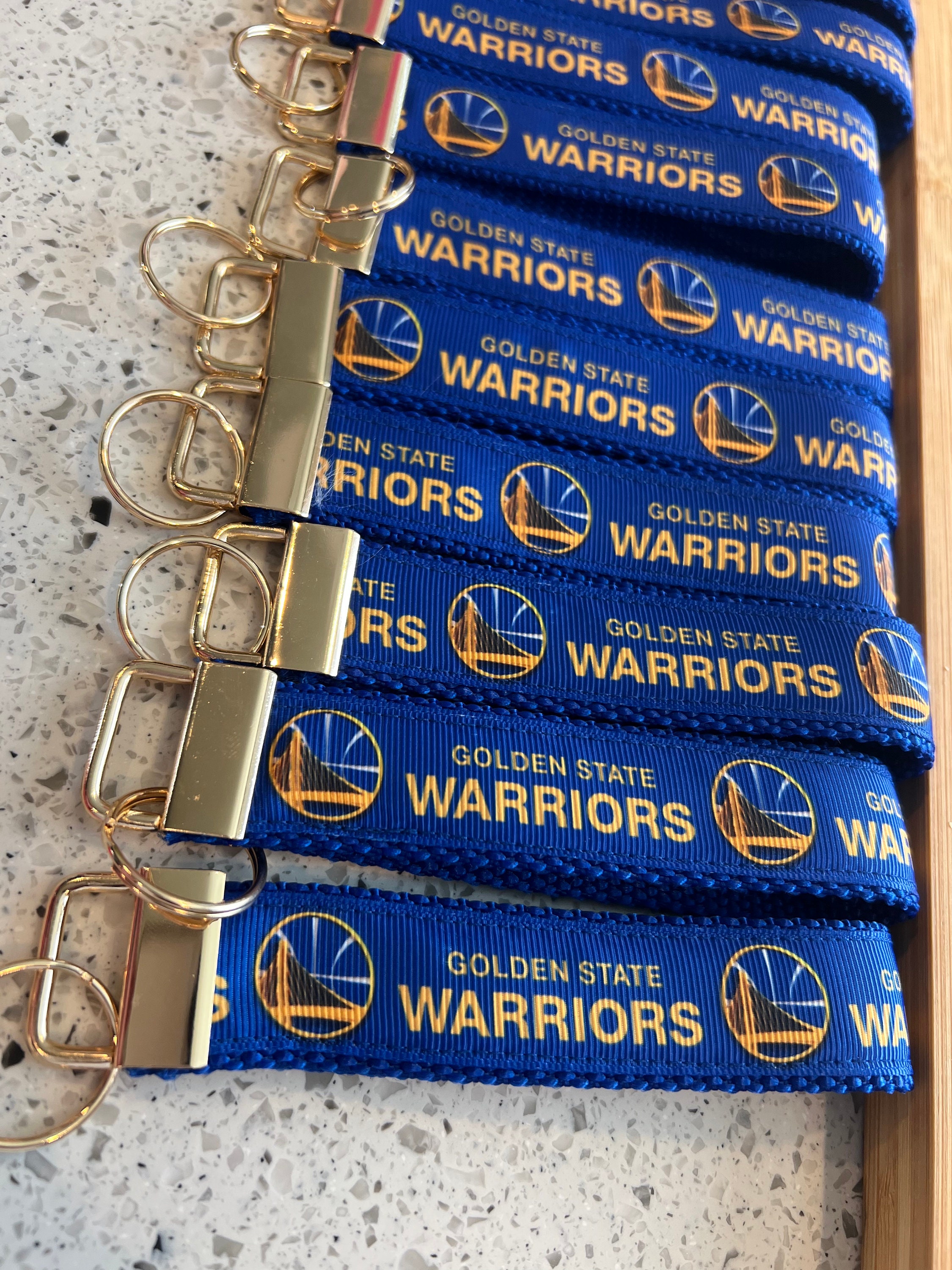 GSW Golden State Warriors Lanyard ID Lace Key Holder