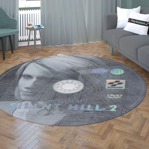Silent Hill 2 CD Rug, Retro Game Room Decor