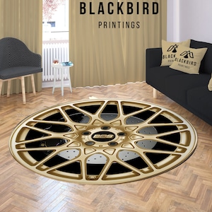 Rim Rug, Car Rim Rug, Wheel Rug, Car Guy Rug. Special Handmade Rugs, Custom Made Rug, Boy Rug, Gift for car guy, Round rug, Circle Rug, Rugs