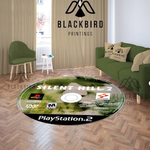 Silent Hill 2 CD Rug, CD Rug, Retro CD Rug, Popular Game Rug, Gift for Gamer, Video Game Decor for Gamer Room, Game Rug for Game Room