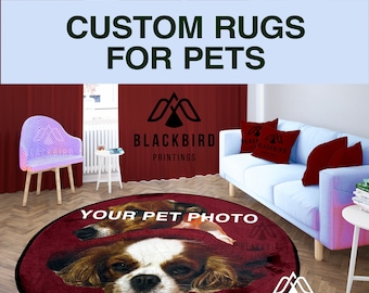 Custom Pet Photo Rug: Personalized Dog & Cat Rug