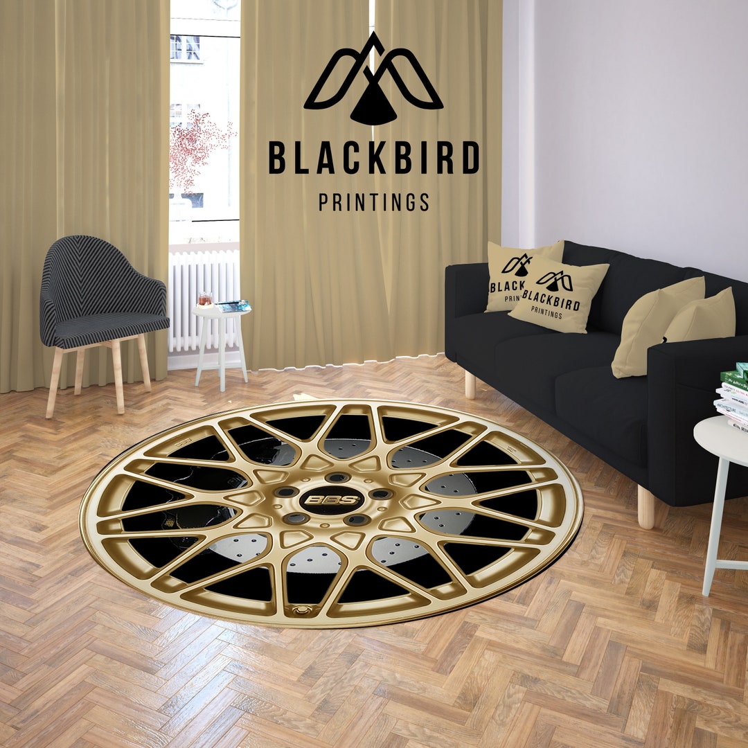 Rim Rug, Car Rim Rug, Wheel Rug, Car Guy Rug. Special Handmade Rugs ...