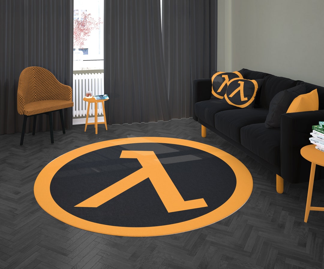 Half Life Rug Half Life CD Rug, Recycled Polyester and Bamboo, Gamer Decor - Etsy