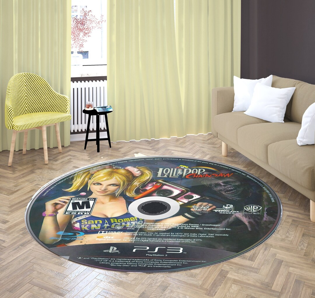 Ps3 Rugs Lollipop Chainsaw PS3 CD Rug, Gamer Decor - Etsy