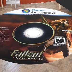Fallout Red Rug Fallout New Vegas CD Rug: Gamer Room Decor - Etsy