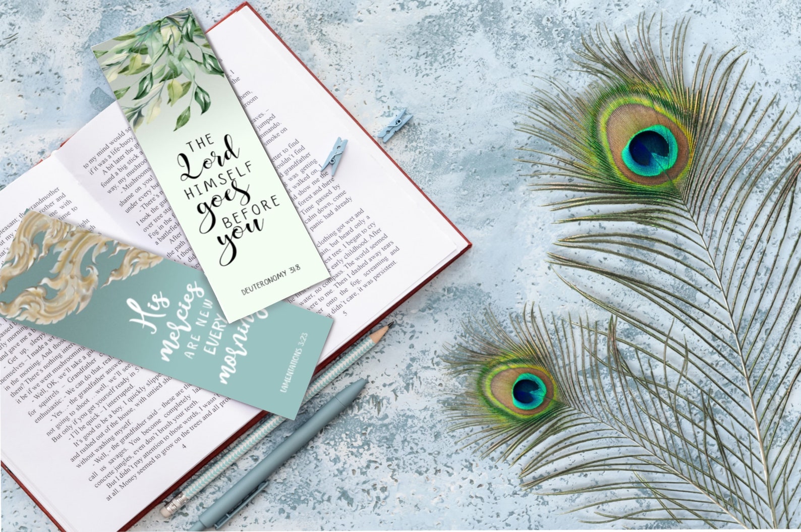 Printable Bible Verses Bookmarks | Set of 5 | Size 410mm X 152mm ...