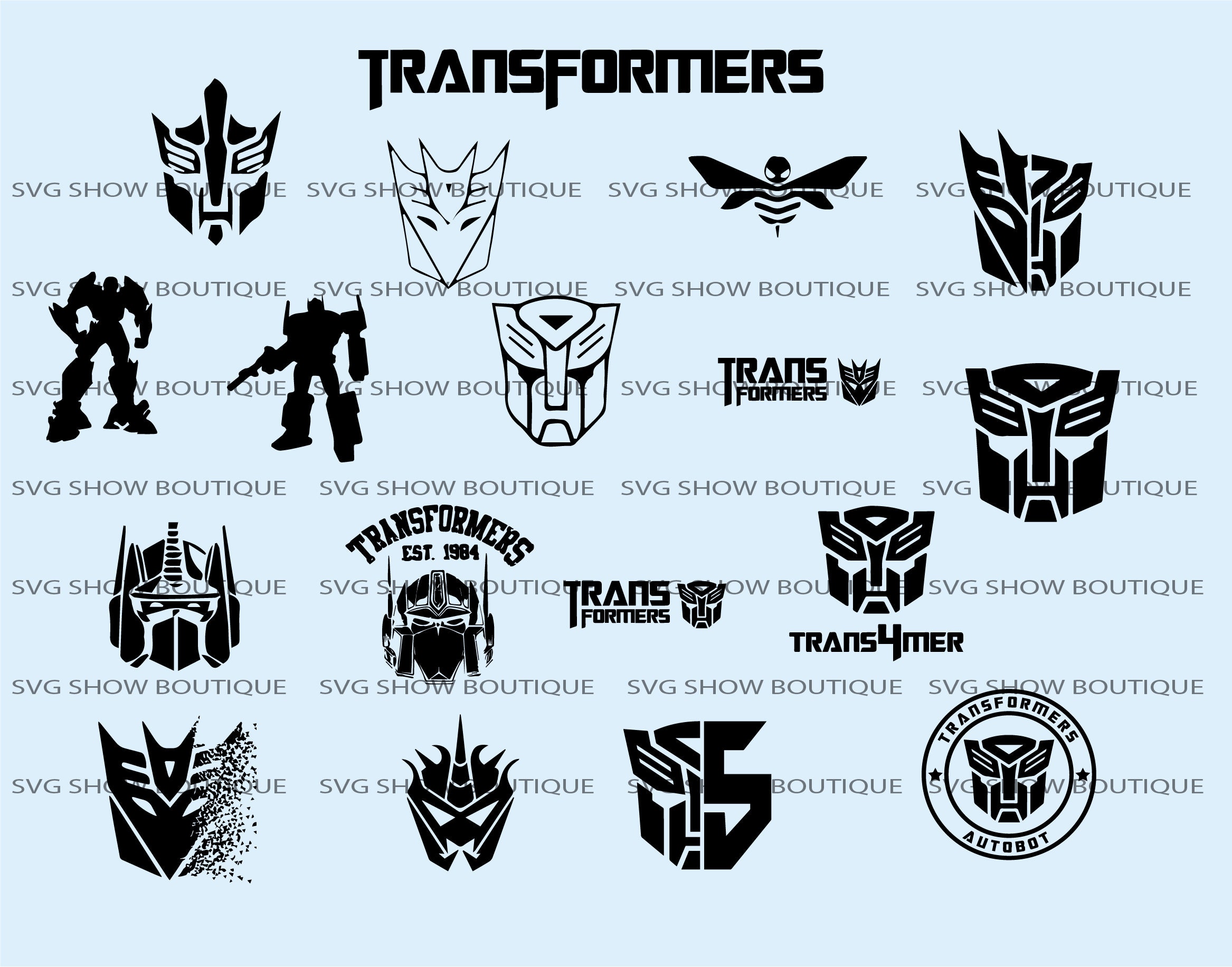 Transformers Svg Transformers Svg Bundle Transformers Logo Etsy UK