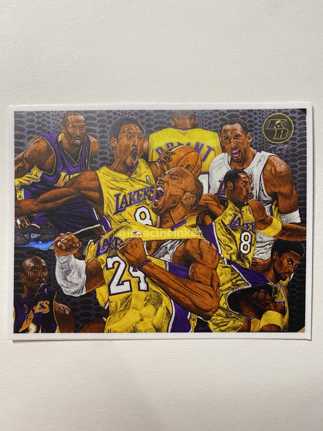 Kobe Bryant Vinyl Sticker Etsy