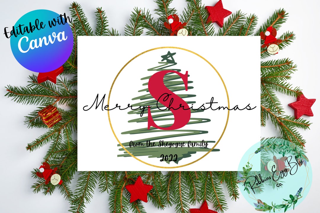 Monogram Christmas Cards 