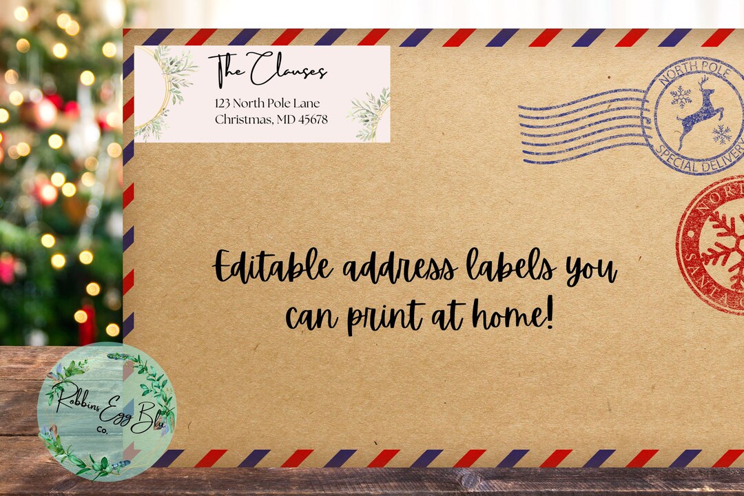 Nativity Printable Address Labels Christmas Cards Religious Cards Address Labels Canva Template