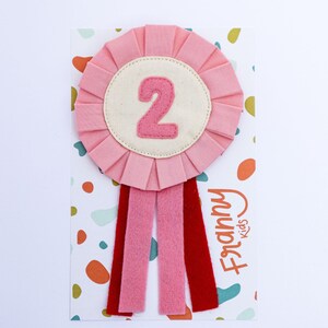 Orange and Yellow Birthday Badge Cotton and Wool Felt Choose Your Number image 5