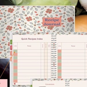 Blank Digital Recipe Journal Suitable for Goodnotes or similar