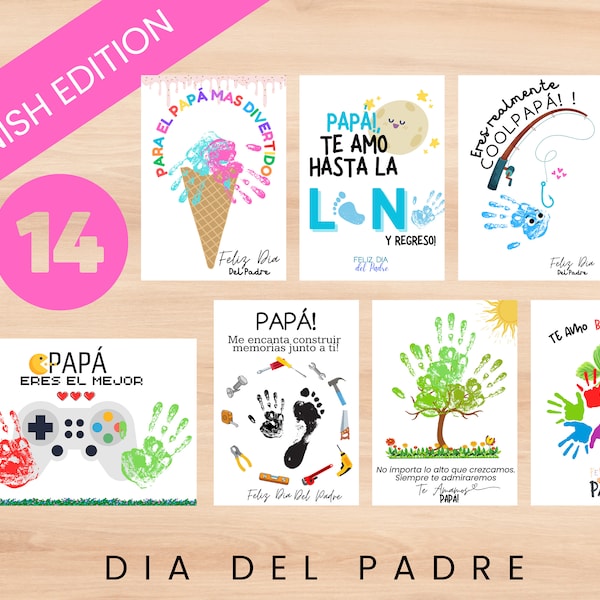 Actividades en español para papa |Dia del Padre Juegos Imprimibles para niños | Spanish Fathers Day Games Bundle for Kids