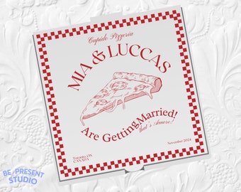 AMORE PIZZA personalized thats amore wedding pizza Box Template Custom Pizza Box Wedding  Pizza Party Digital Template  wedding pizza design