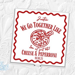 AMORE PIZZA BOX personalized, wedding pizza design template Wedding Pizza Box Template Custom Pizza Box Digital Template, Wedding Pizza box