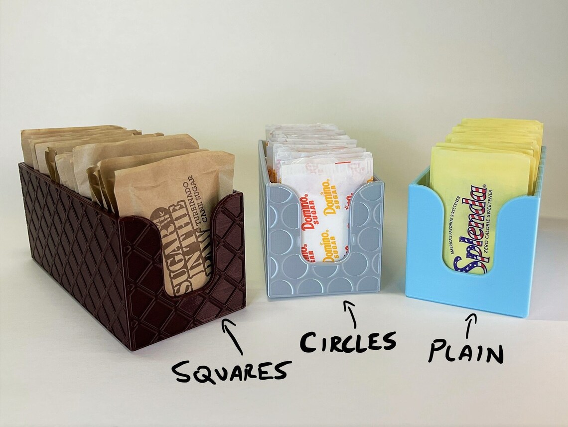 Sugar/sweetener Packet Holder 3D Printed Etsy