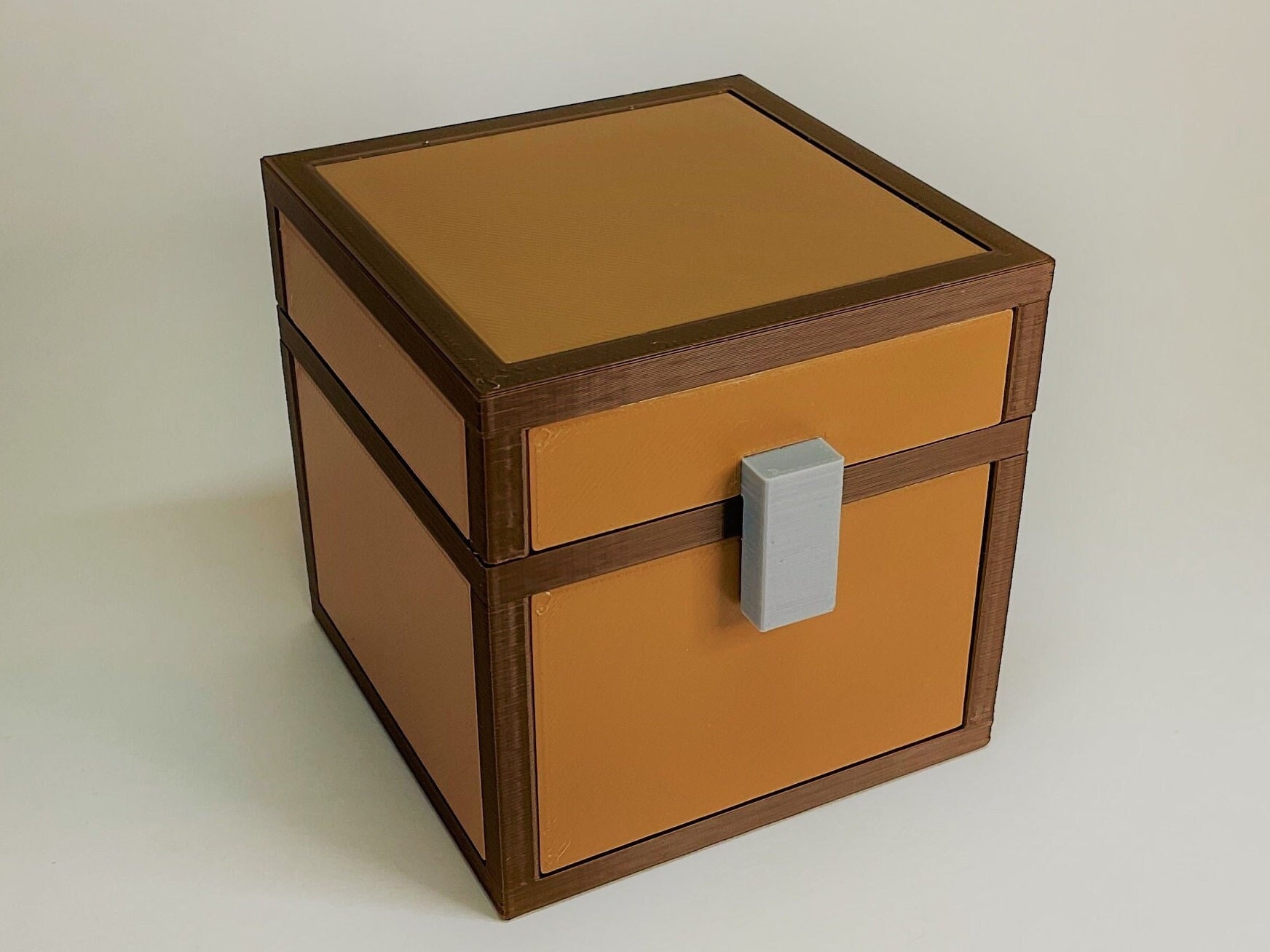 Chest Minecraft-inspired 3D Print Multiple Color Options 