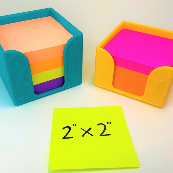 2x2 Sticky Note Holder - Customizable - 3D Printed