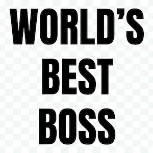 Worlds Best Boss svg png image 1