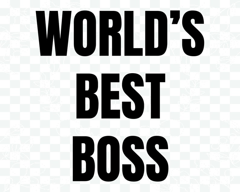 Worlds Best Boss svg png image 1