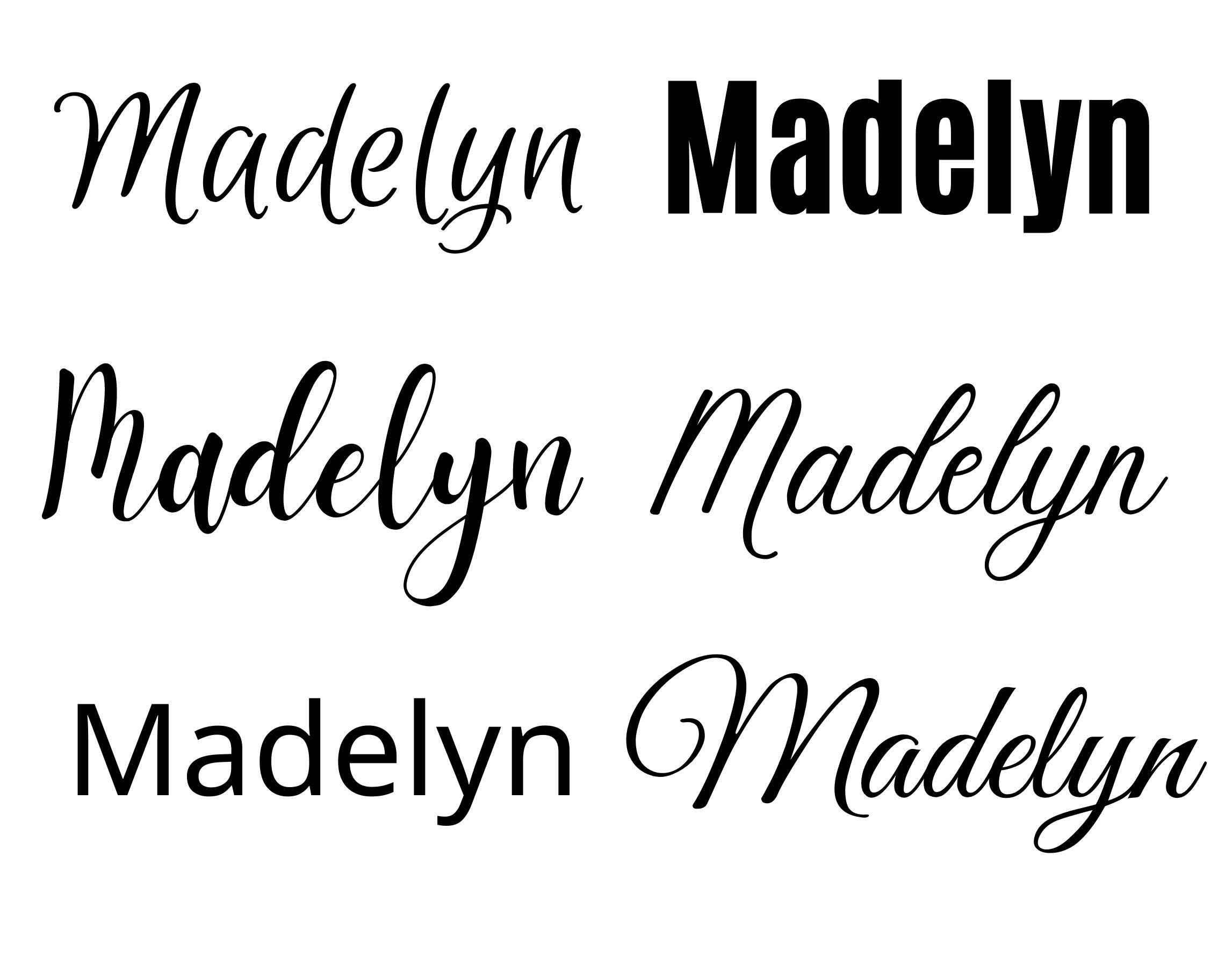 Madelyn Svg Madelyn Baby Name Svg Madelyn Wedding Name Svg - Etsy