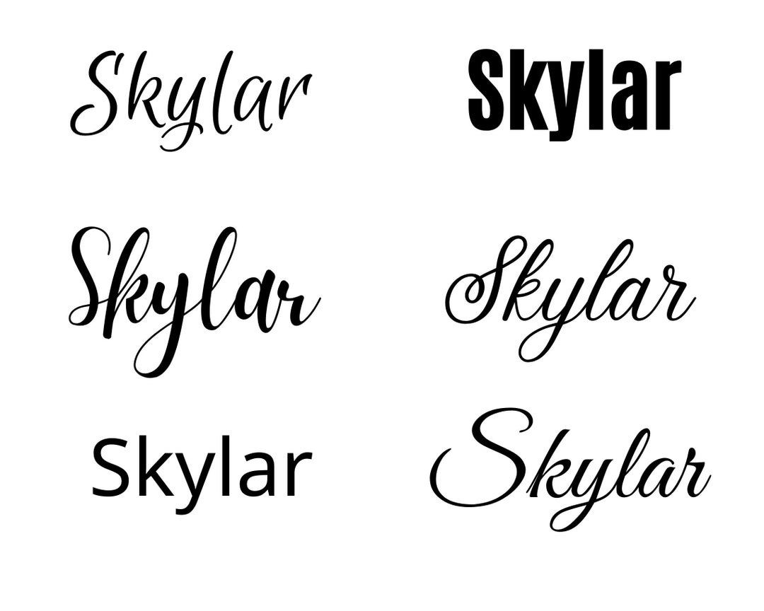 Skylar Svg , Skylar Baby Name Svg, Skylar Wedding Name Svg - Etsy